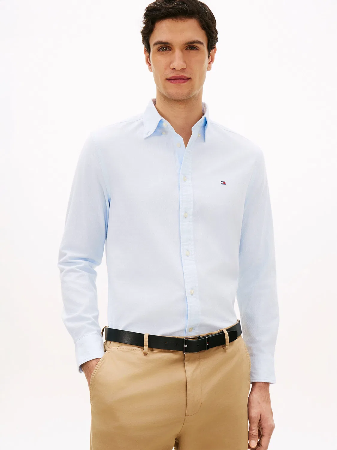 Деловая рубашка стандартного кроя 'Flex' Tommy Hilfiger, Pastel Blue — фото 2