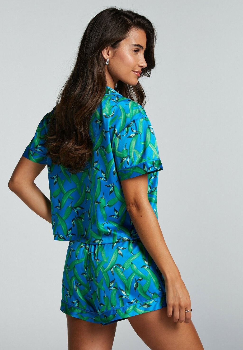 

Верх пижамы SHORT-SLEEVED Hunkemöller, синий