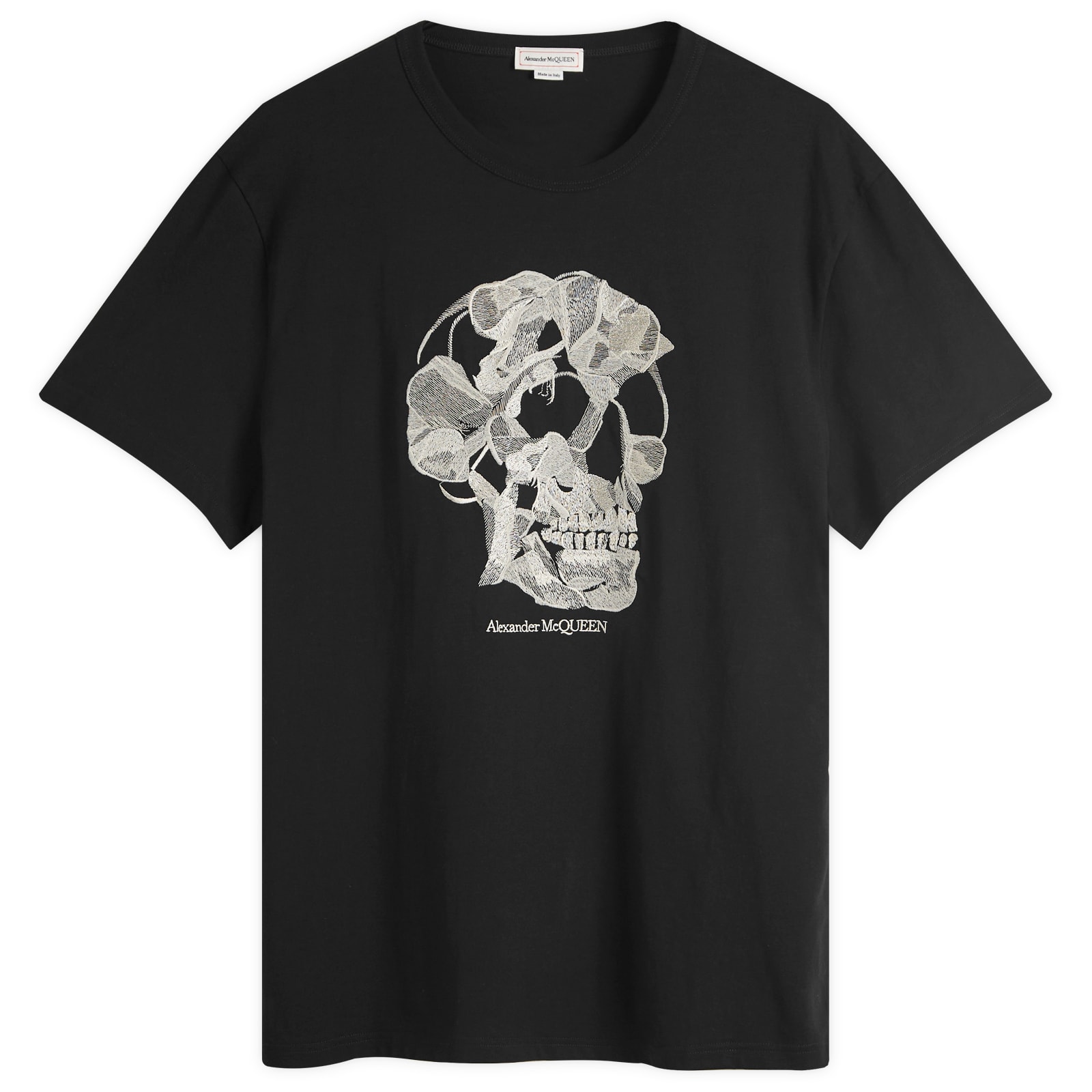 

Футболка Alexander Mcqueen Responsible Skull Print T-Shirt, черный