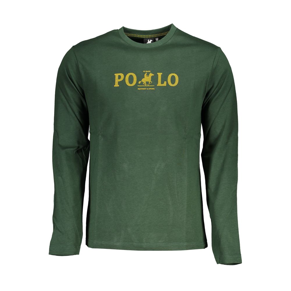 

Зеленая хлопковая футболка U.S. Polo