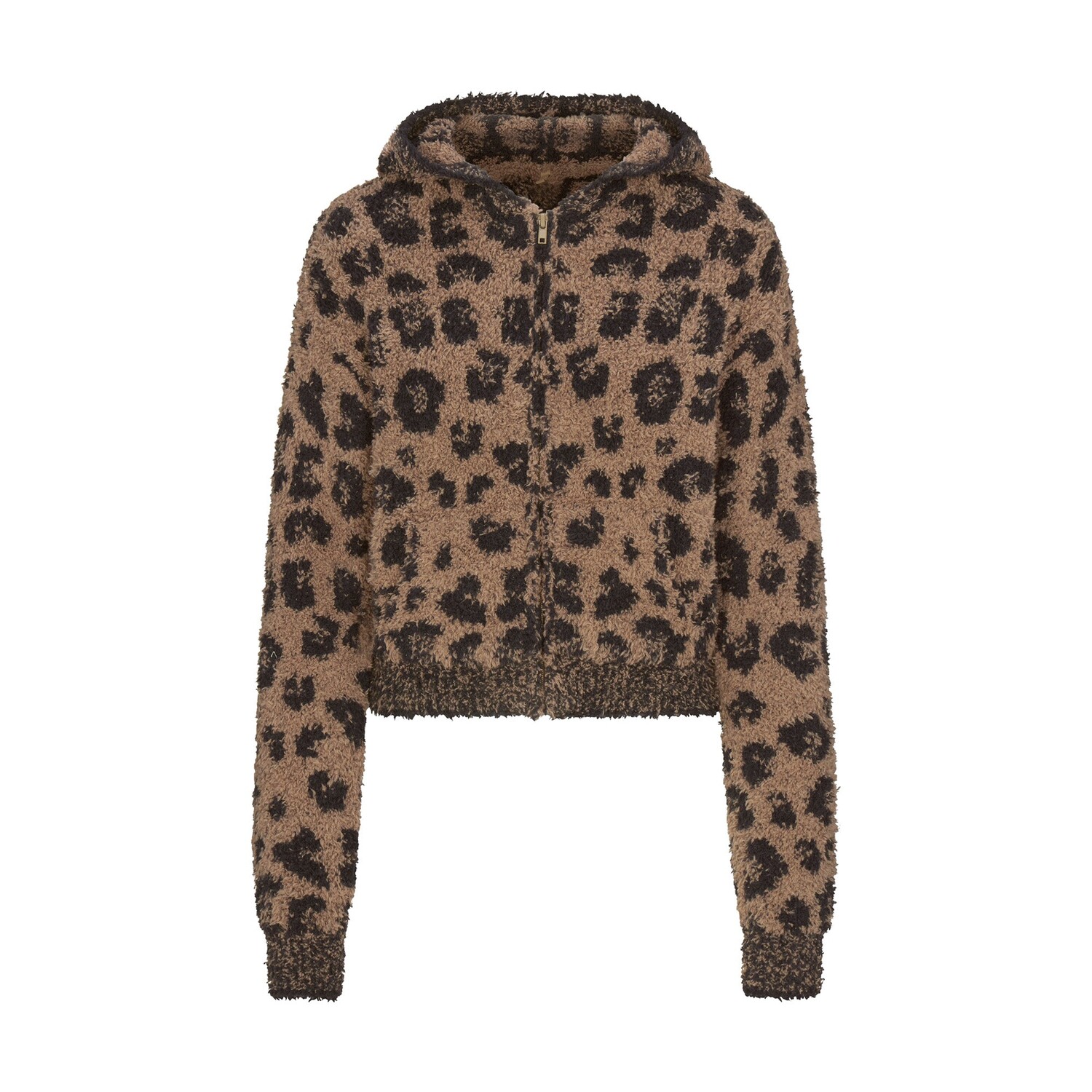 

Вязаная толстовка с ушками животных SKIMS, цвет leopard print