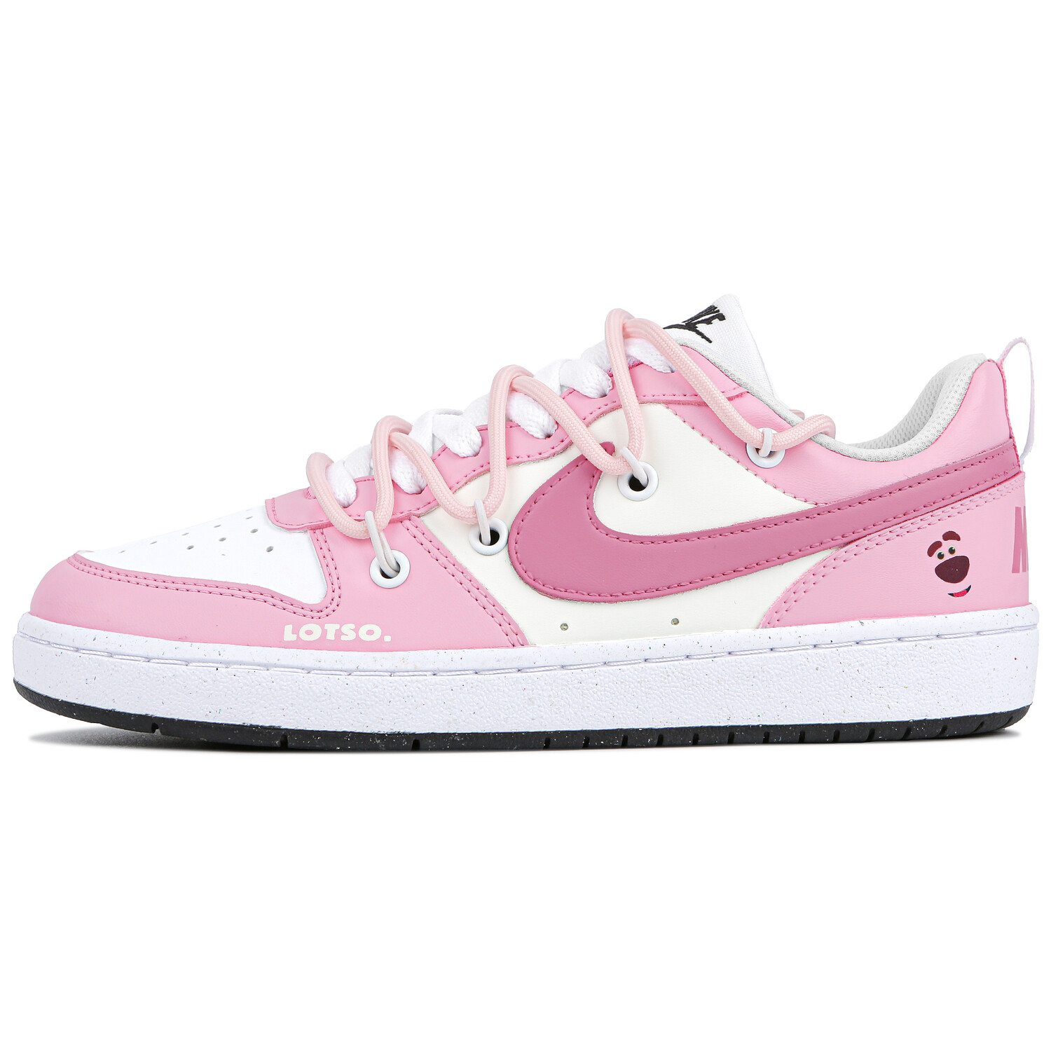 

Кроссовки Nike Court Borough Skateboard Shoes Women's Low-Top White Pink, Белый, Кроссовки Nike Court Borough Skateboard Shoes Women's Low-Top White Pink