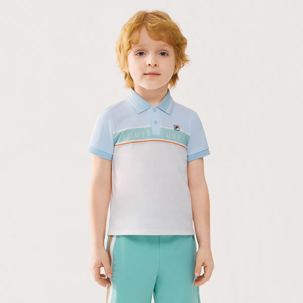 Футболка PERFORMANCE FPH с коротким рукавом Jade White, детская FILA KIDS — фото 4