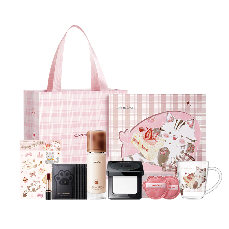 

High Level Foundation CP2 Cosmetics Box Makeup Set, набор из 9 предметов Carslan, [three cats liquid foundation 4.0+черный magnetic compact]best-selling cp2 combination