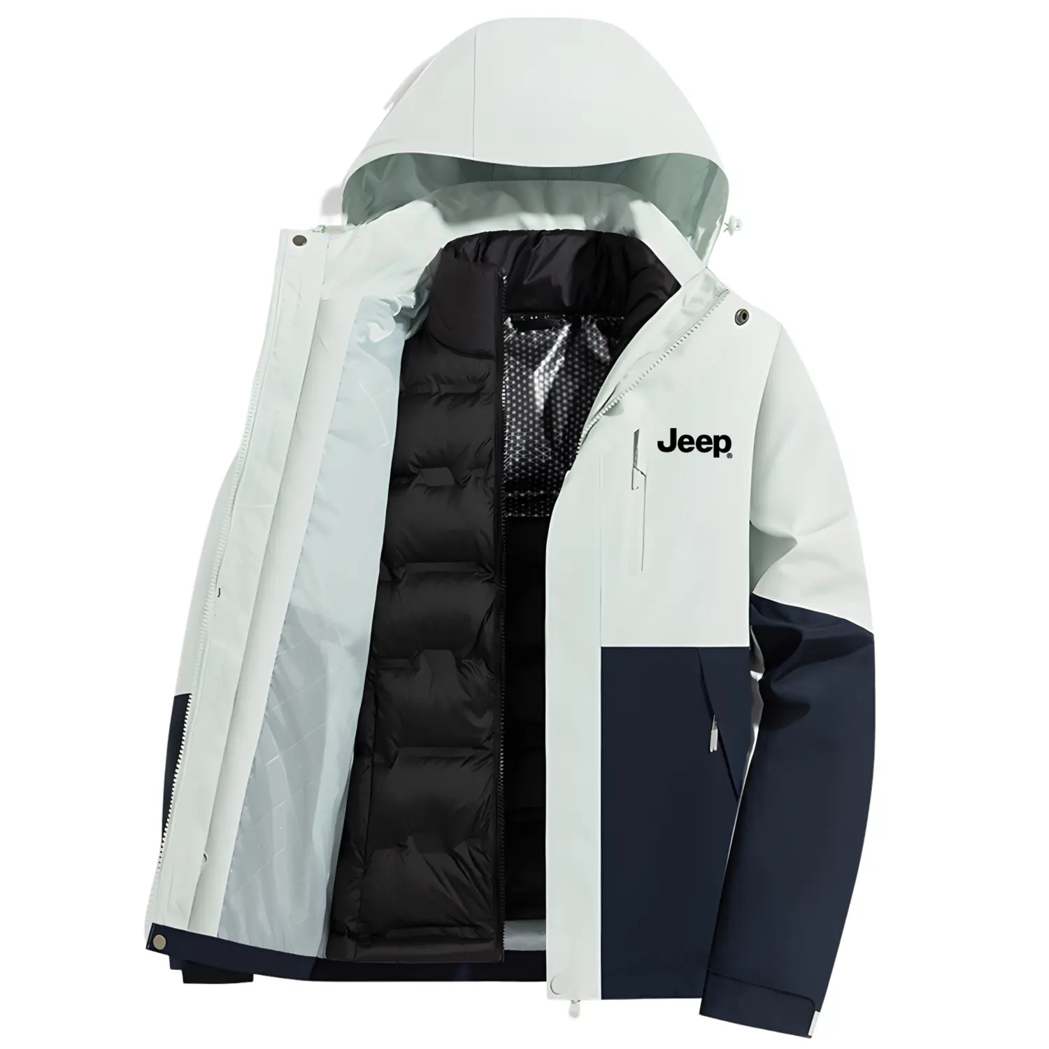

Jeep Куртка Unisex, Gravel Gray & Marine Blue (3-in-1 Down Liner)
