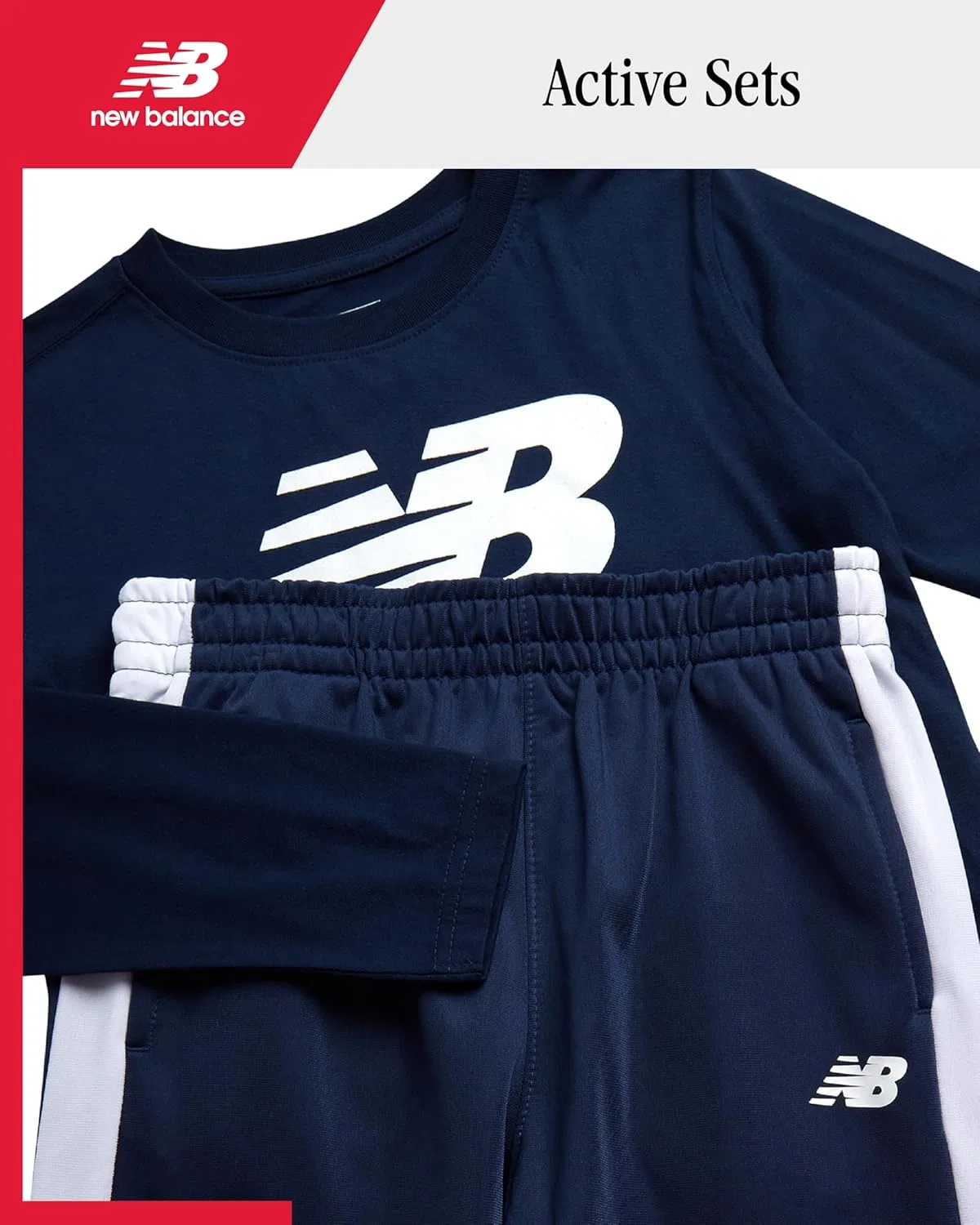 Детский спортивный костюм New Balance 2 предмета, Navy — фото 3