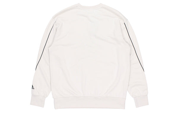 Толстовка adidas U Favs Q1 Swt Logo Printing Sports Pullover Round Neck Bauxite Brown, коричневый — фото 2