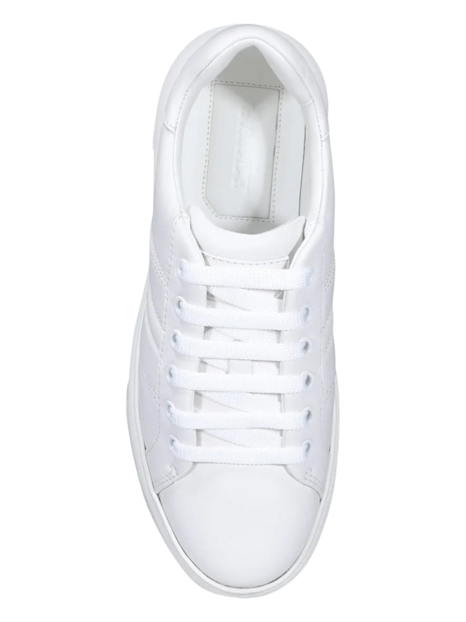 Женские белые однотонные кроссовки Bally Mandye 6238693 из телячьей кожи — фото 4