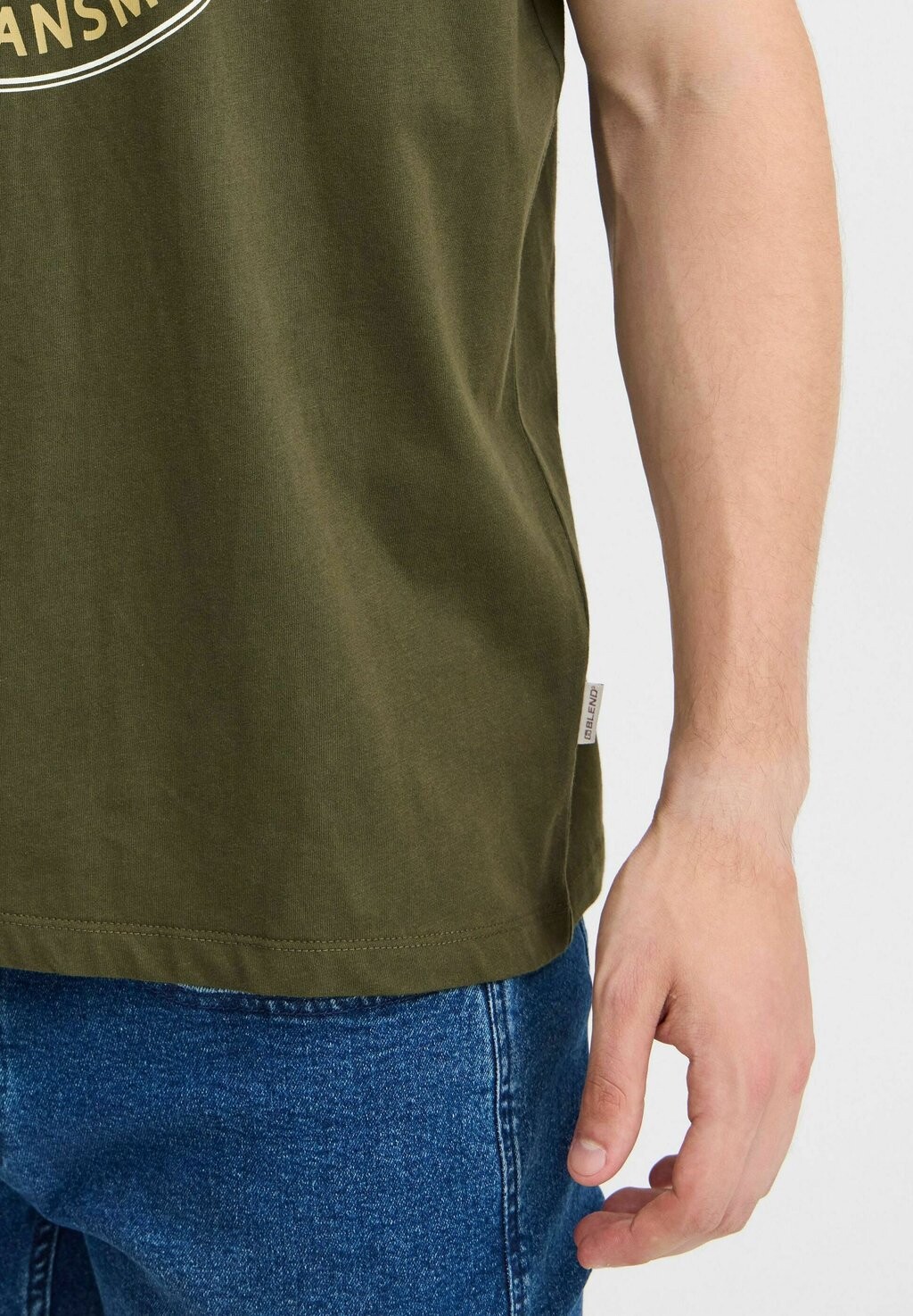 

Футболка с принтом TEE Blend, оливковый