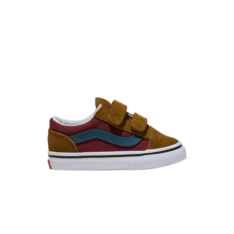 

Кроссовки Vans Old Skool V Toddler Brown Red, коричневый