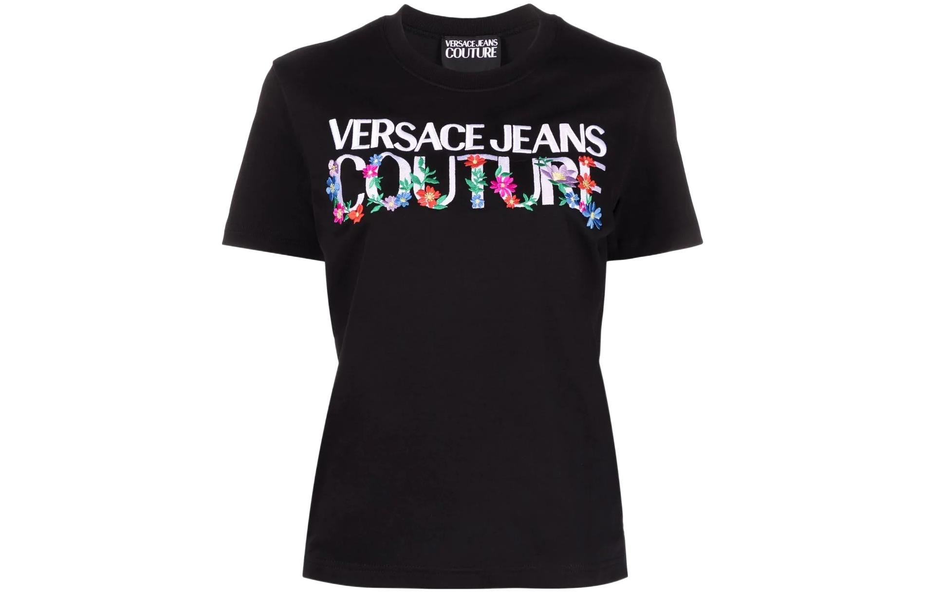 

VERSACE JEANS COUTURE Футболка SS22 женская черная