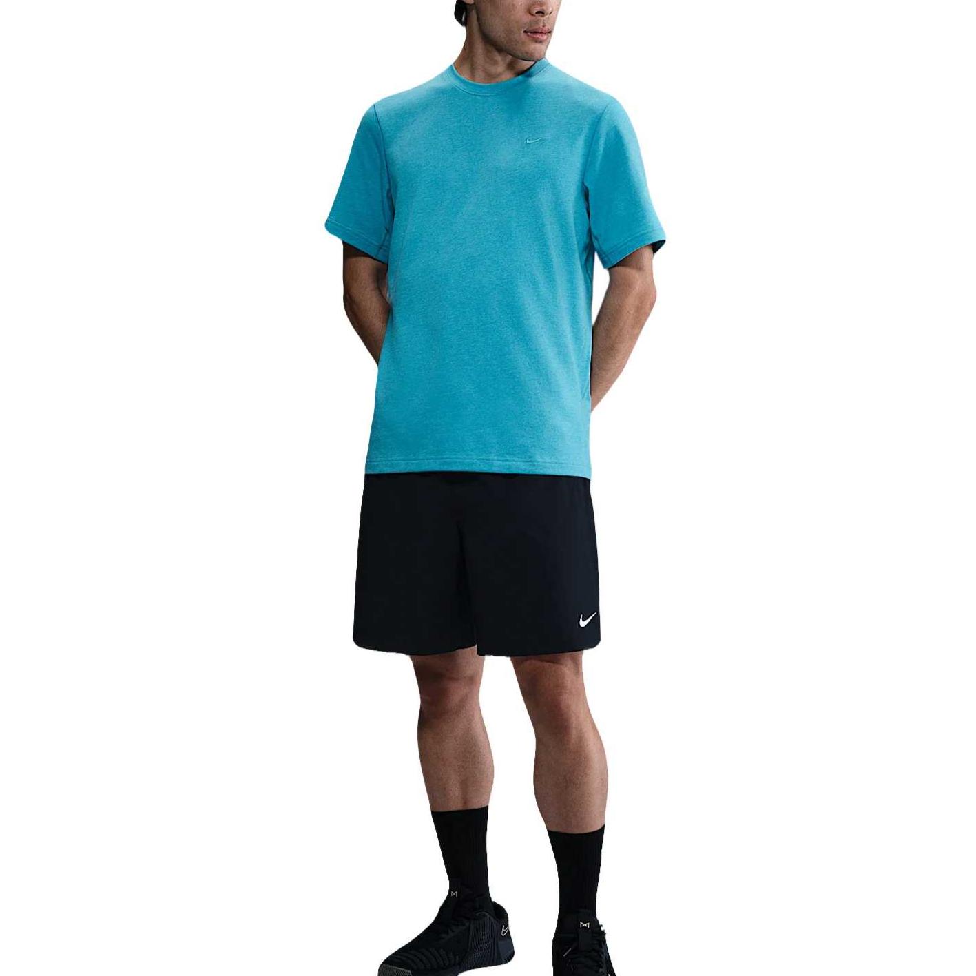 Nike Футболки Dry мужские Blue — фото 2