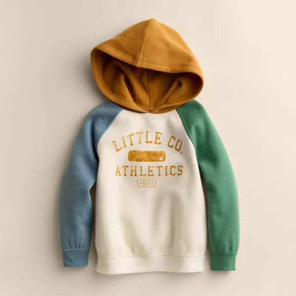 

Толстовка с принтом для малышей и малышей Little Co. By Lauren Conrad, цвет ivory lco athletics