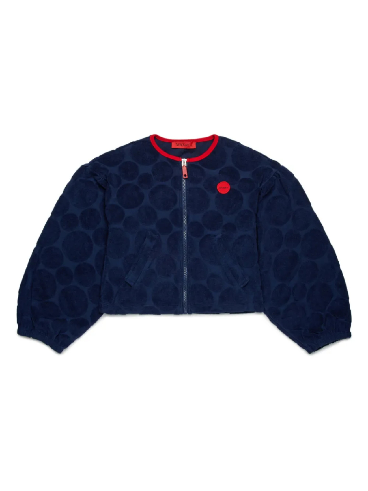 

MAX&Co. Kids жакет в горох, синий