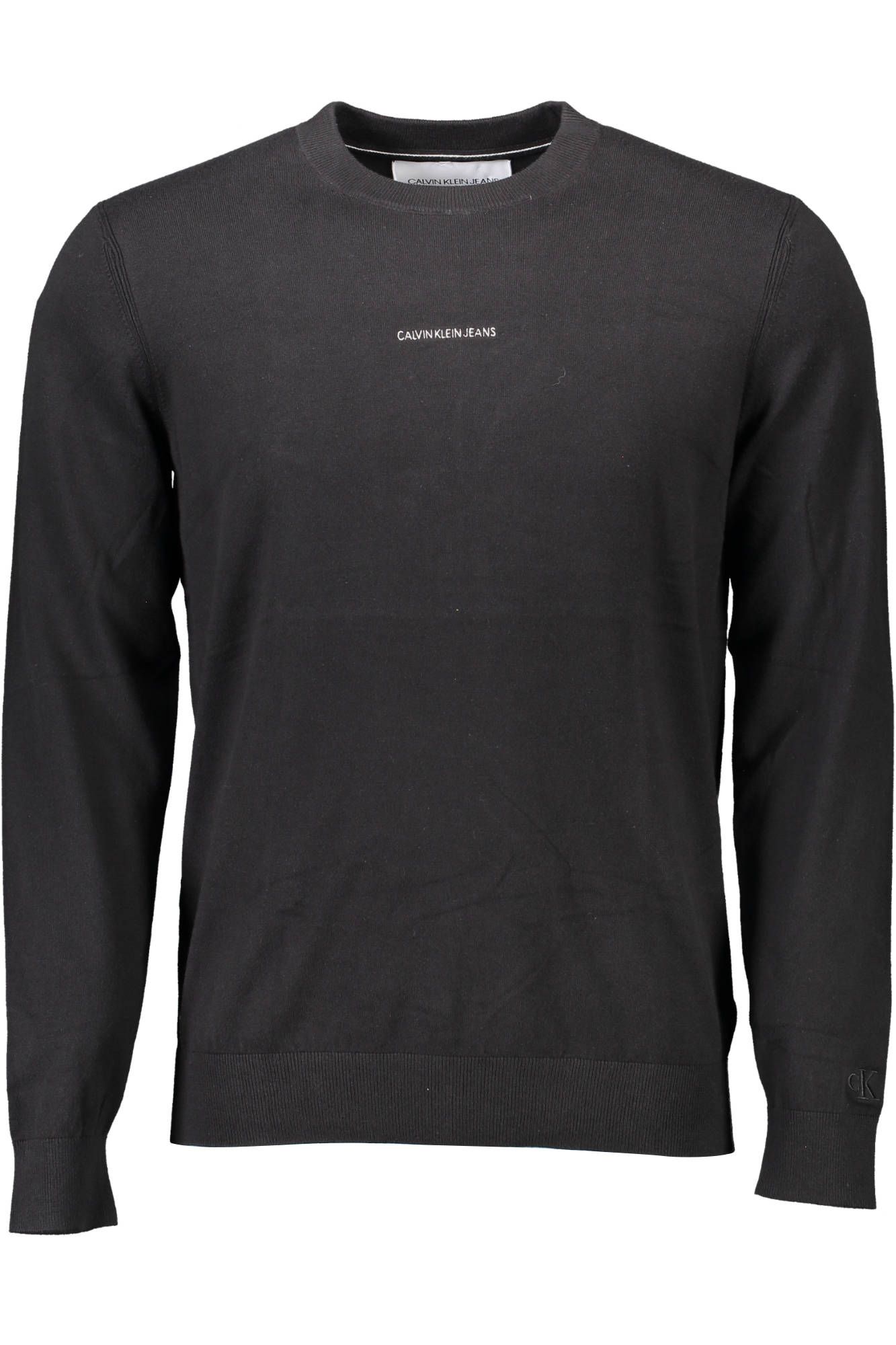 

Черный хлопковый мужской свитер Calvin Klein