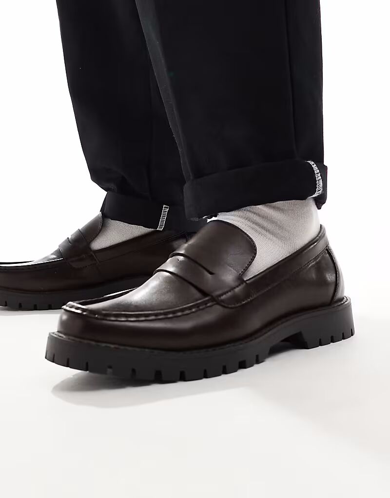 Лоферы Ravi из коричневого полиуретана Schuh — фото 3