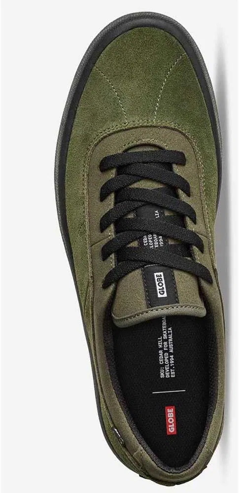 Мужские скейтбордистские кроссовки Globe Melbek, Olive Green Black — фото 3