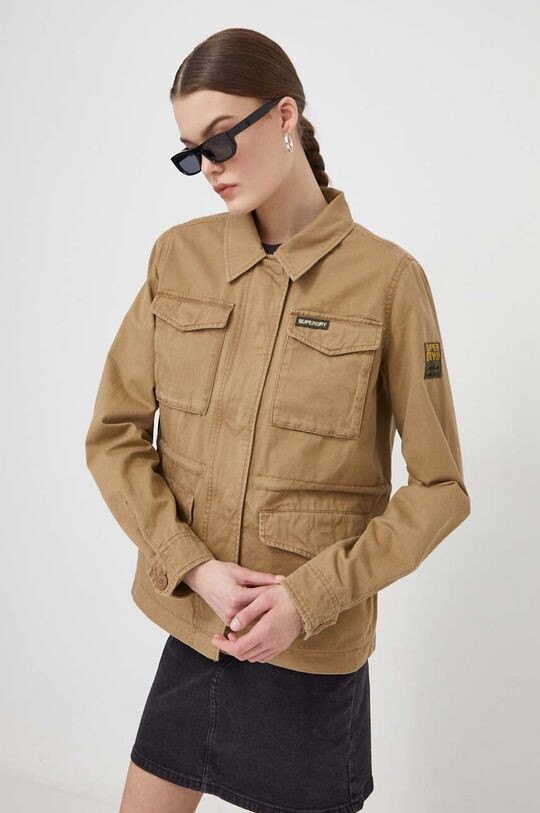 

Хлопковая куртка Superdry, зеленый