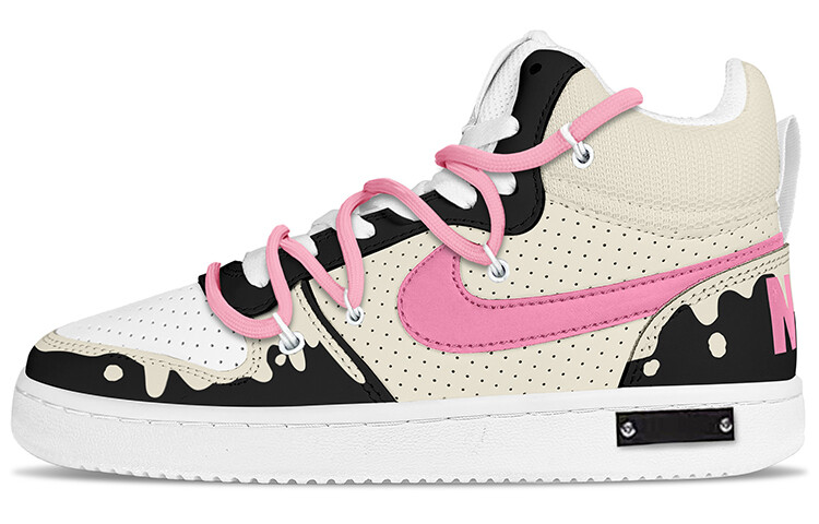 

Кроссовки Nike Court Borough Skateboarding Shoes Men Mid-top Pink, розовый