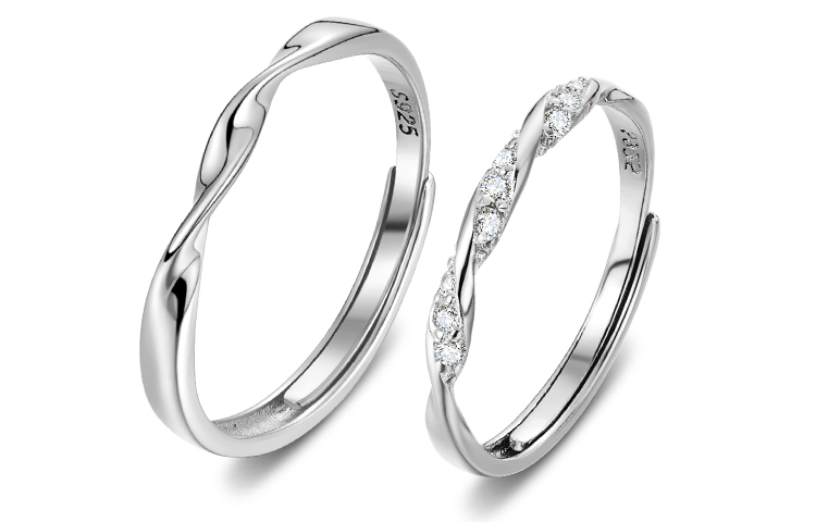 

SOFTDORA Кольцо из стерлингового серебра S999, годовщина любви на расстоянии, унисекс