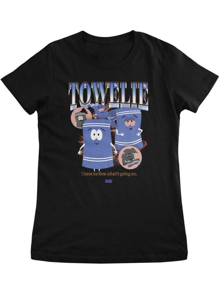 

Футболка "South Park Towelie Bootleg Rap Girly Tee" черного цвета, Черный, Футболка "South Park Towelie Bootleg Rap Girly Tee" черного цвета