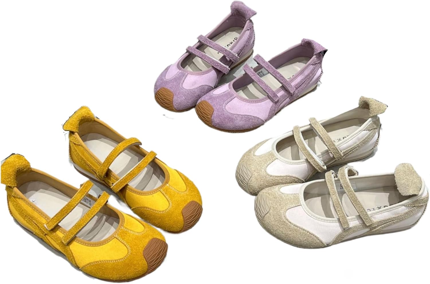 

Кроссовки Mary Jane для женщин, теннисные туфли в стиле Y2K, кроссовки Maryjane, балетные туфли-балеринки для прогулок Sneakerina, милые кавайные модные удобные легкие дышащие для повседневной носки Lokolucx, желтый