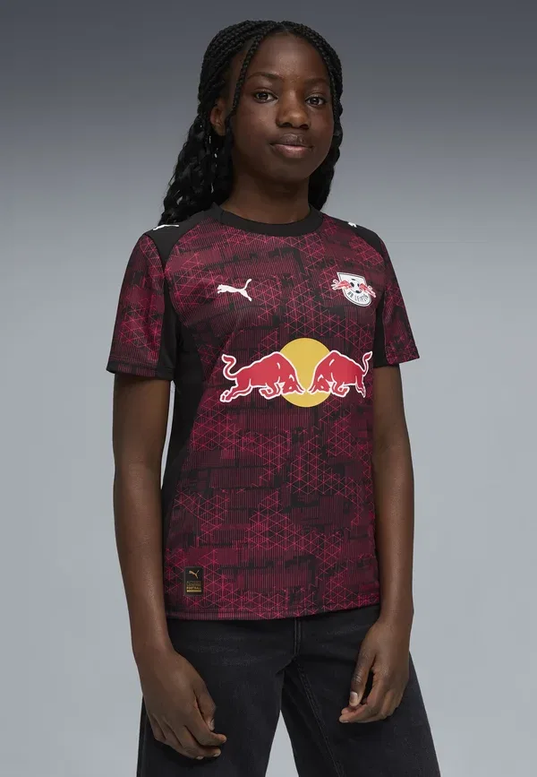Толстовка RB Leipzig 25/26 Club Wear Puma, черно-красный
