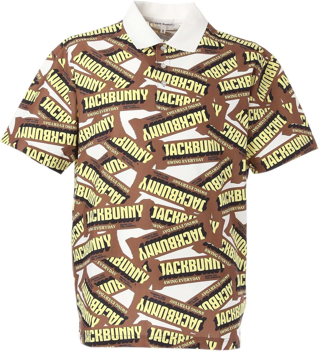 

Мужская поло-рубашка Jack Bunny 262-5160303 с коротким рукавом (сплошной узор, быстросохнущая, дышащая), коричневый