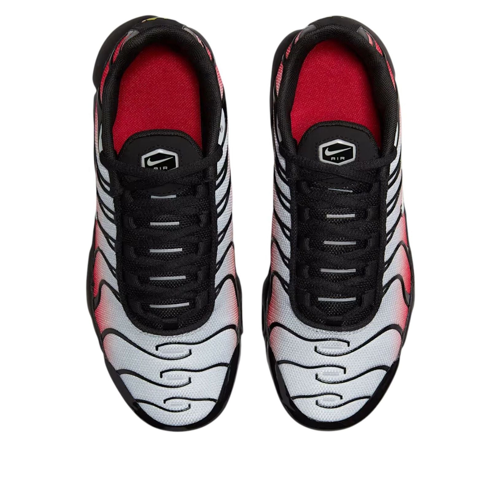 (GS) Nike Air Max Plus 'Pure Platinum University Red Black' — фото 2