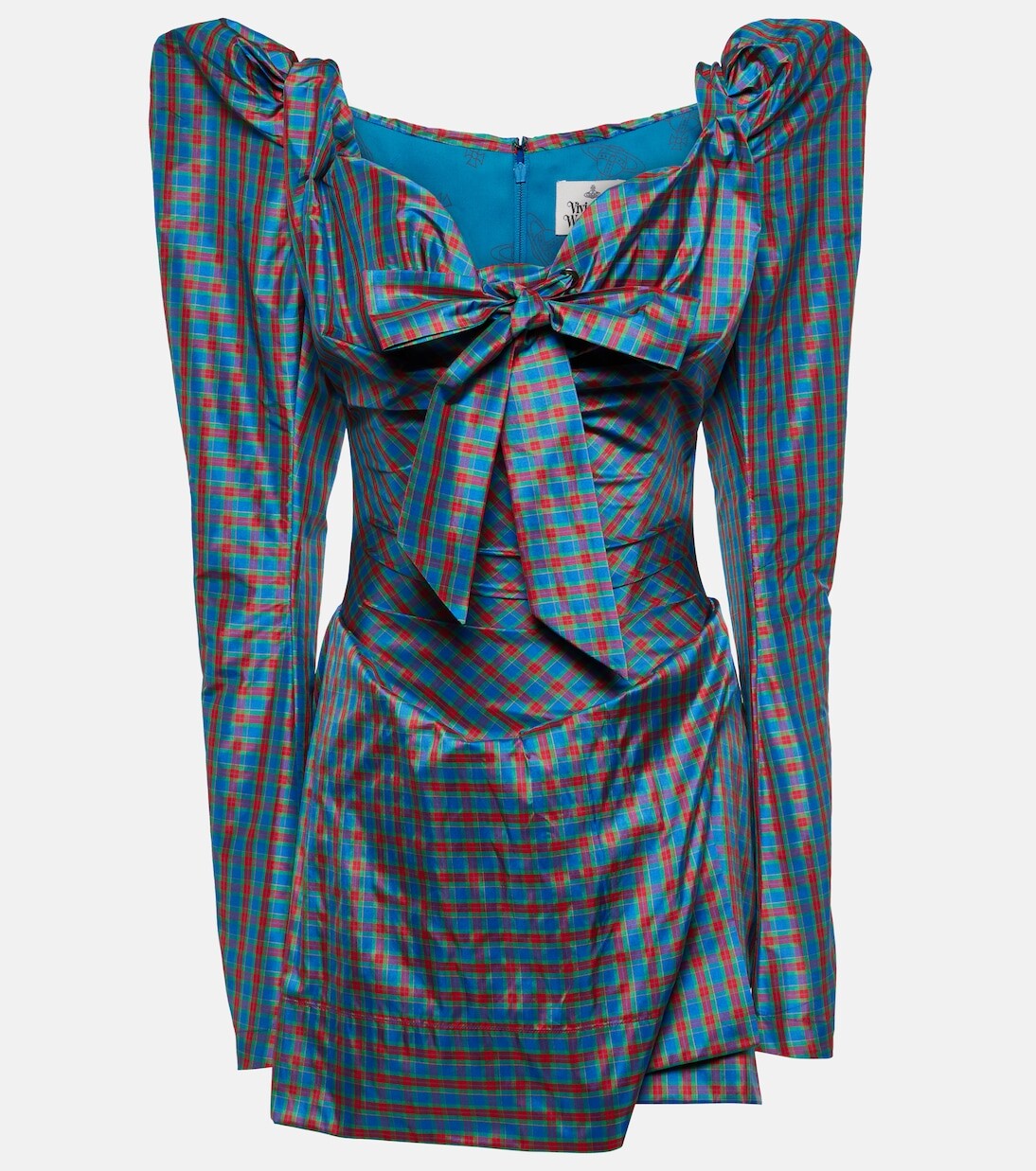 

Мини-платье в клетку с бантом Vivienne Westwood, мультиколор