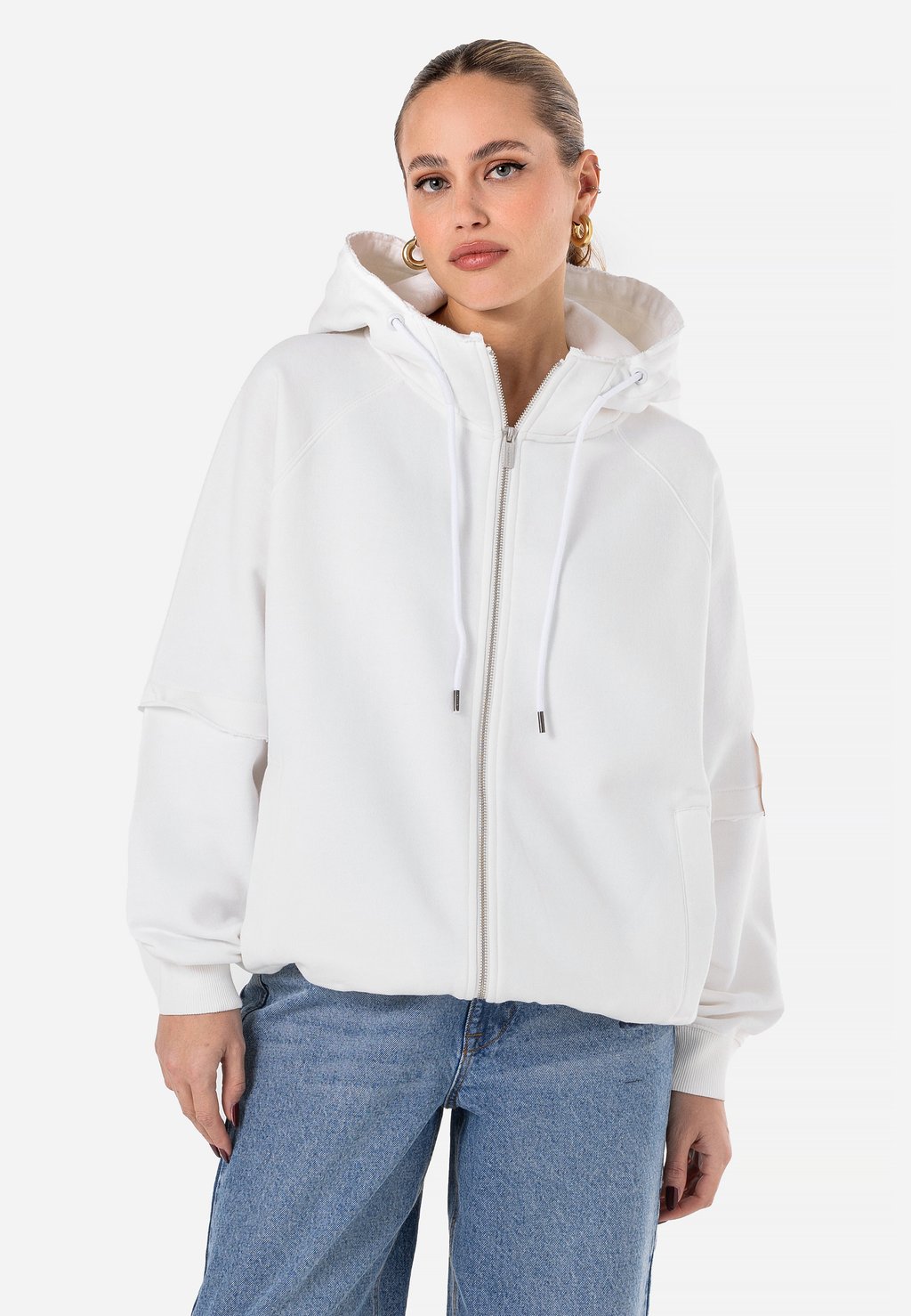 

Толстовка на молнии KLARA ZIP JACKET Pegador, слоновая кость