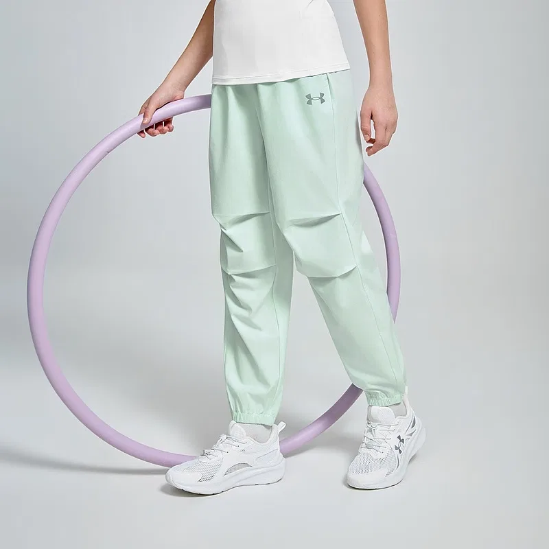 Детские быстросохнущие штаны Under Armour Pure Aqua Green — фото 4