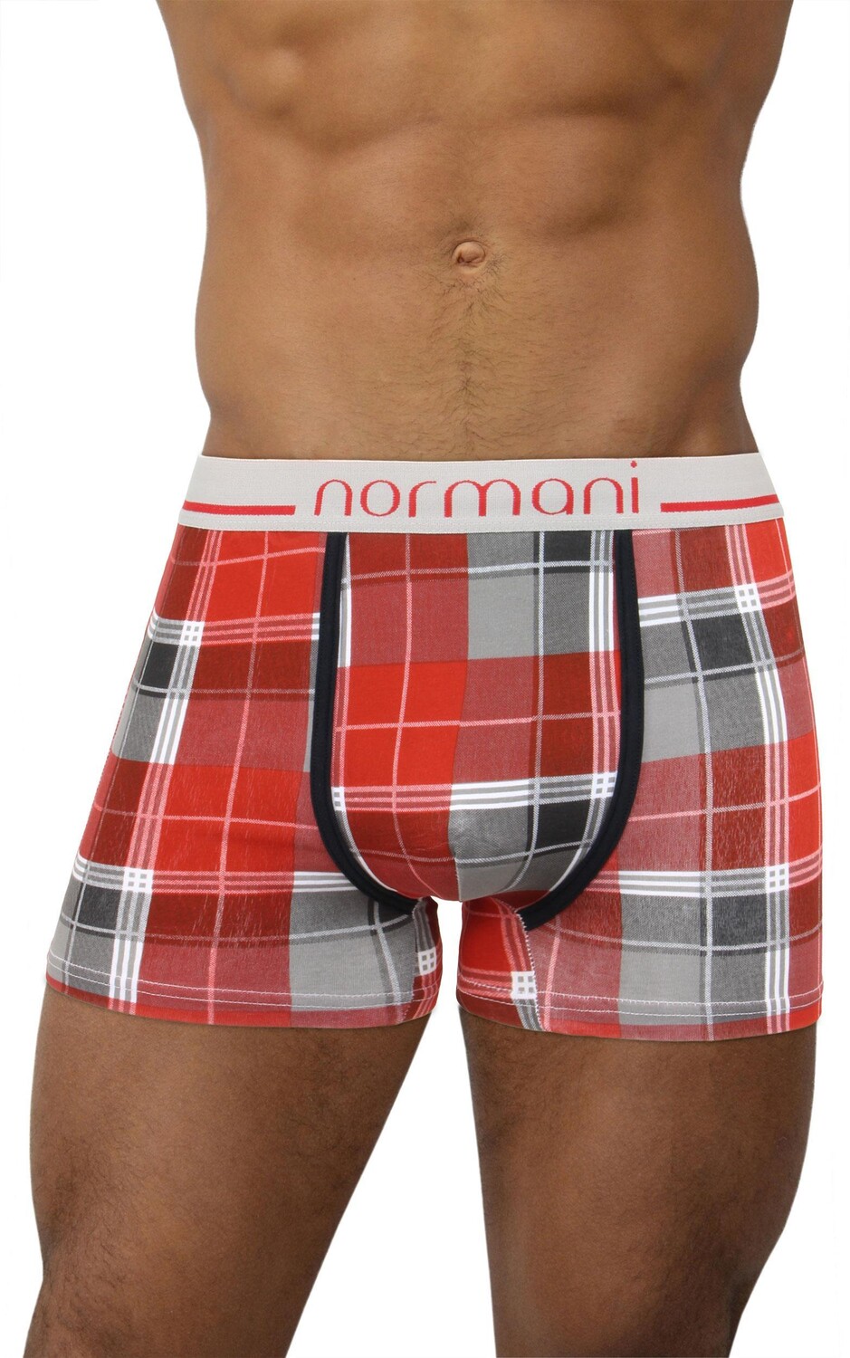 

Боксеры normani 6 Stück Retro Boxershorts aus Baumwolle, цвет Scottish Check - Dark Red