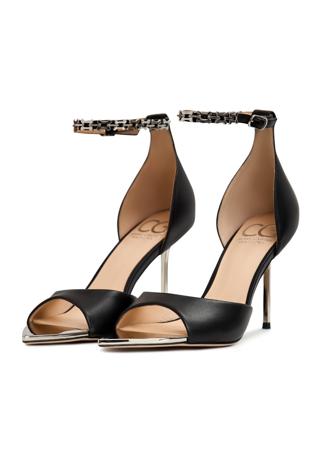 Босоножки с ремешком Stiletto Cesare Gaspari, черный