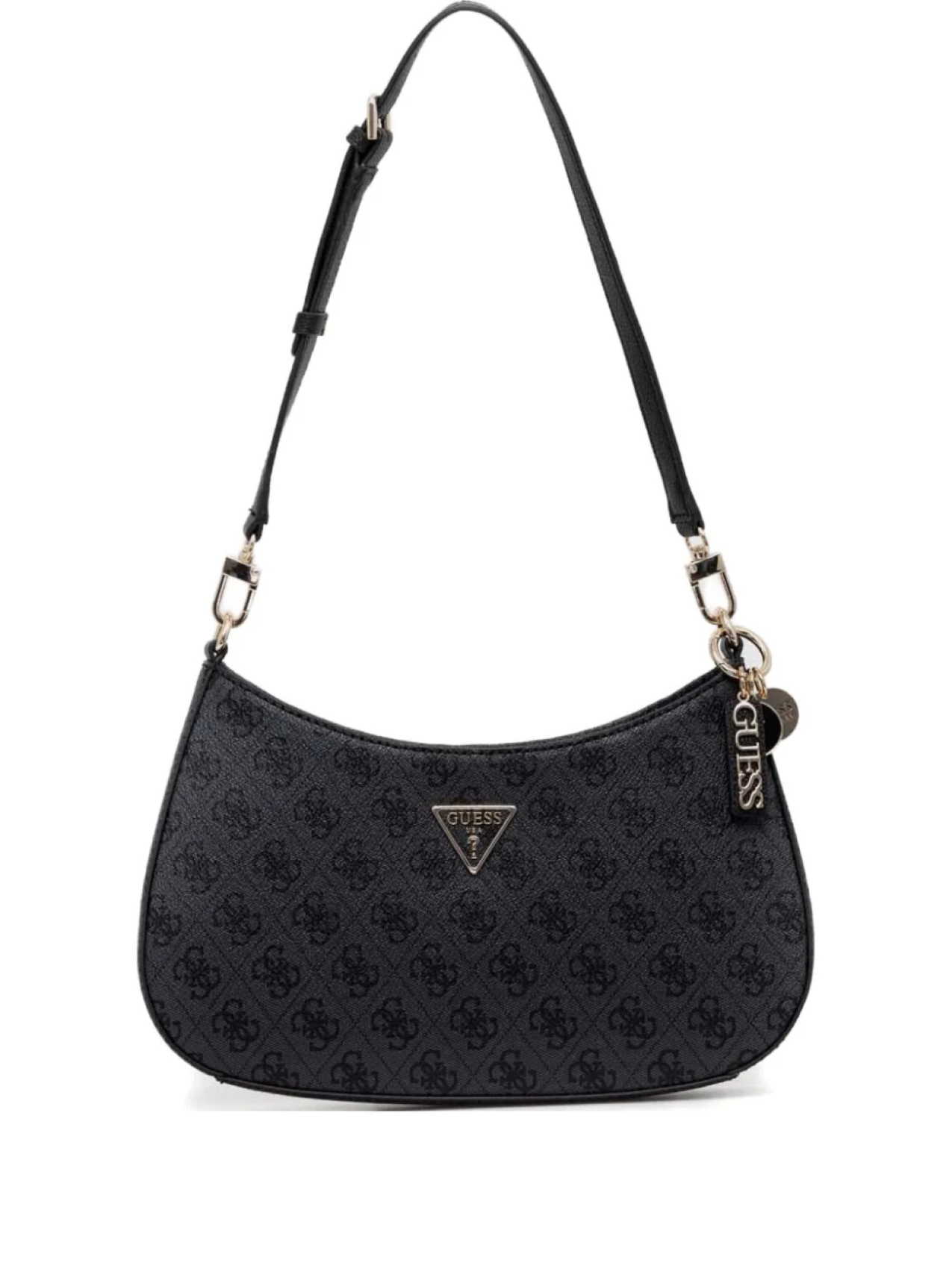 

Сумка на плечо с монограммой GUESS USA, черный