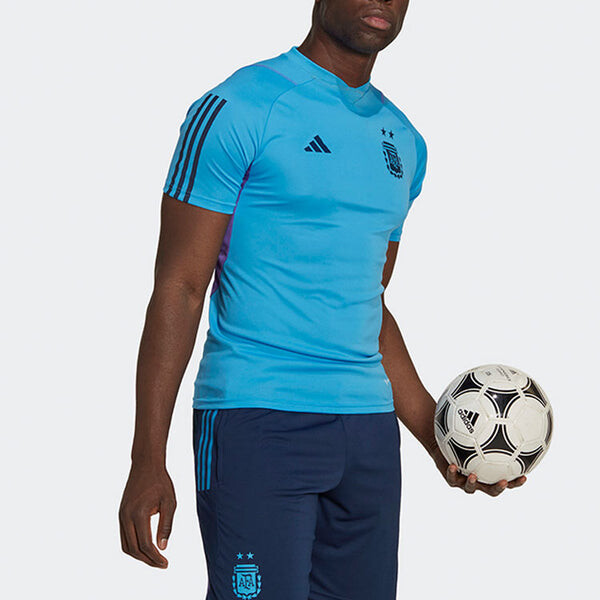 Футболка тренировочная майка аргентина тиро 23 Adidas, синий — фото 3