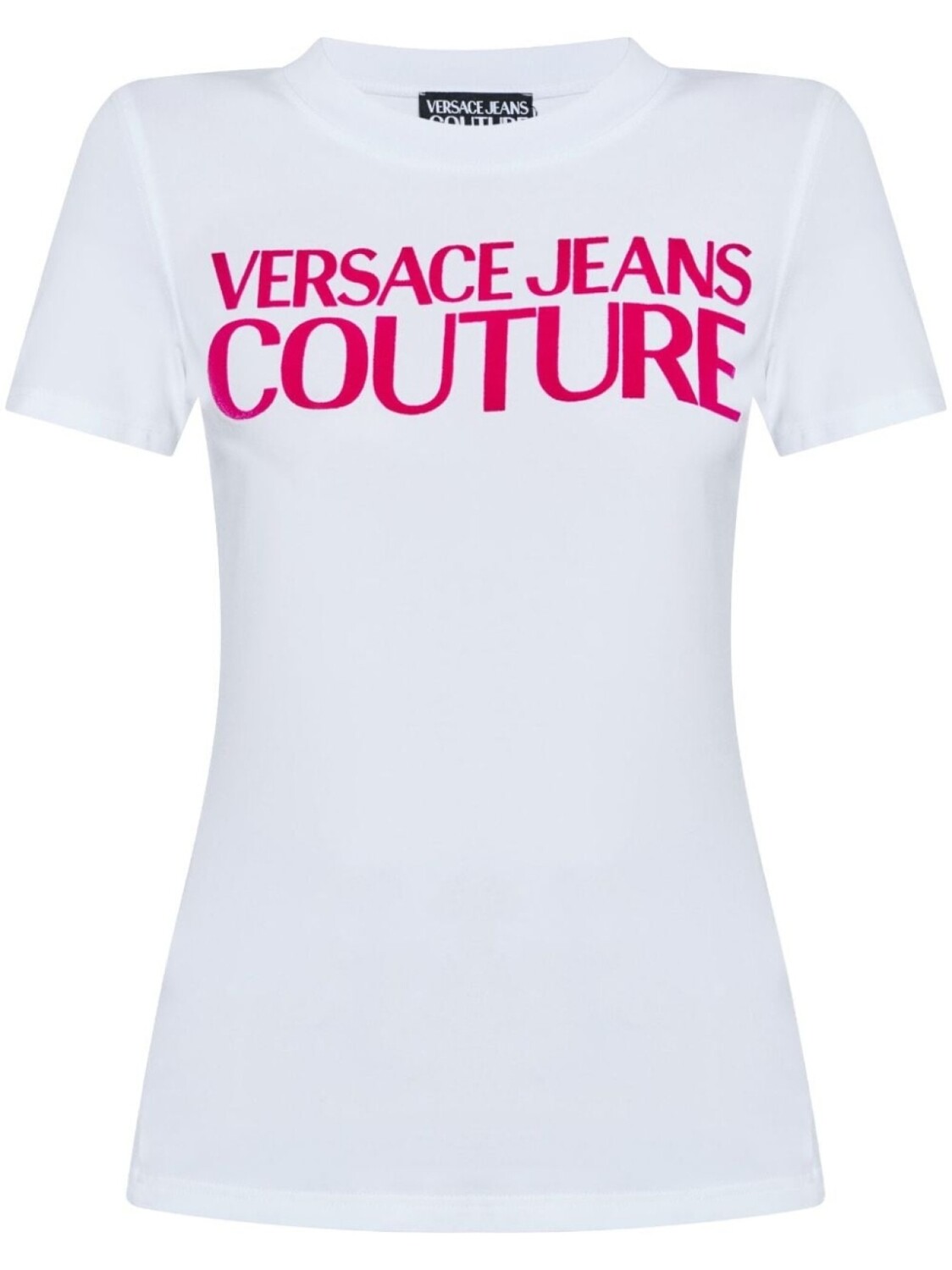 

Versace Jeans Couture футболка из хлопка с логотипом и флокированием, белый