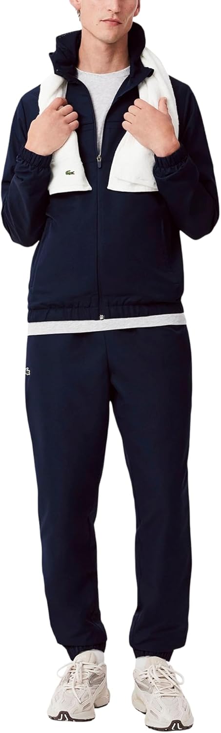 Lacoste мужская легкая производительная куртка на молнии, Navy Blue/Navy Blue/Navy — фото 4