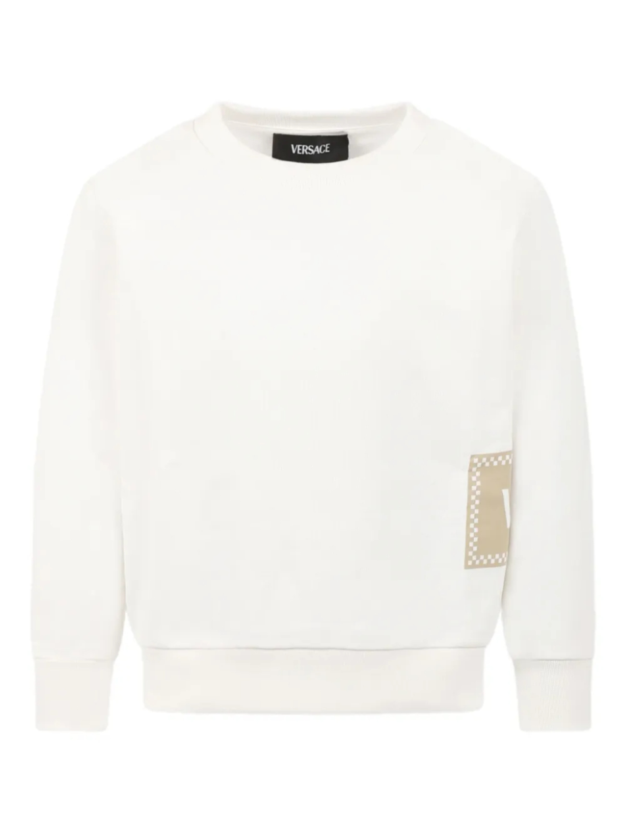 

Детская хлопковая толстовка Versace Kids, белый