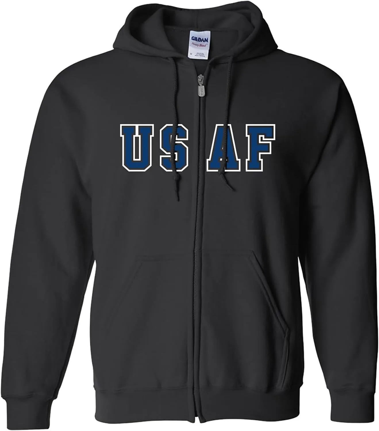 

Толстовка с капюшоном Zerogravitee USAF Big and Bold на молнии