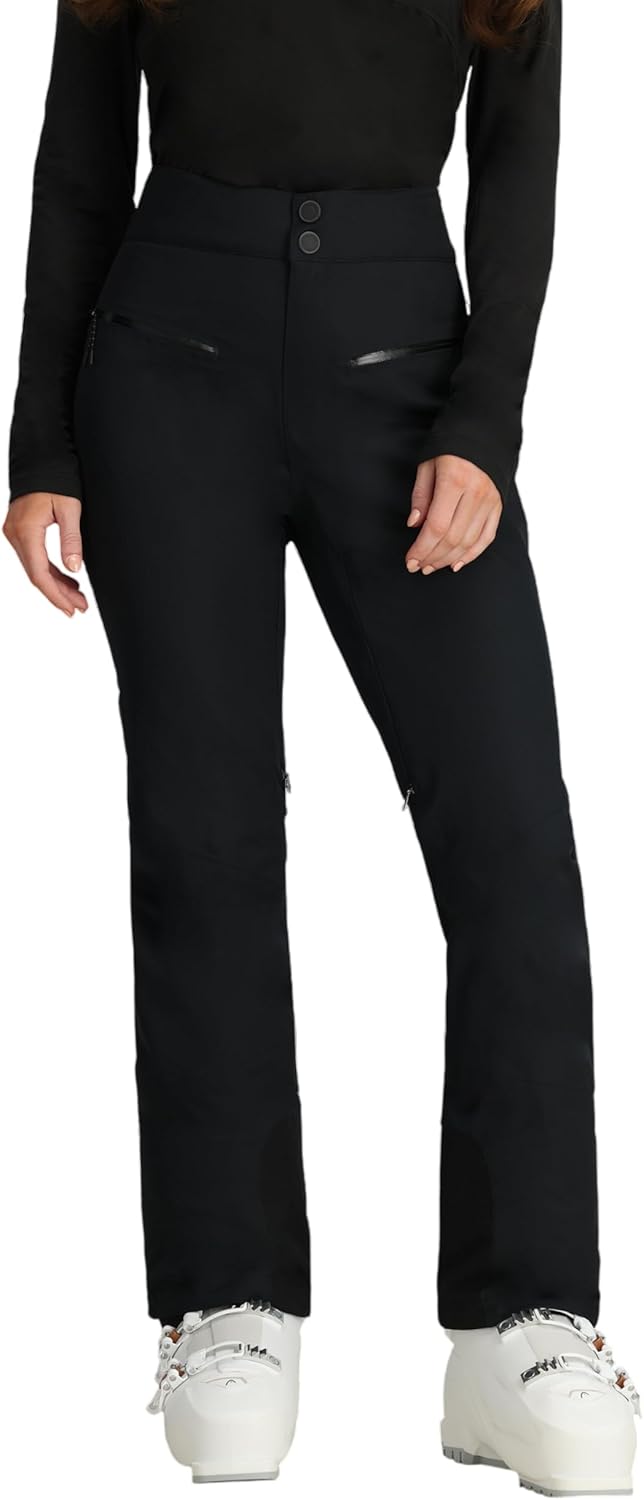 

Женские горнолыжные брюки Obermeyer Bliss, утепленные, водонепроницаемые, дышащие, тянутся в двух направлениях, черные, размер 14