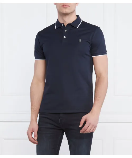 

Футболка поло Slim fit Polo Ralph Lauren, синий