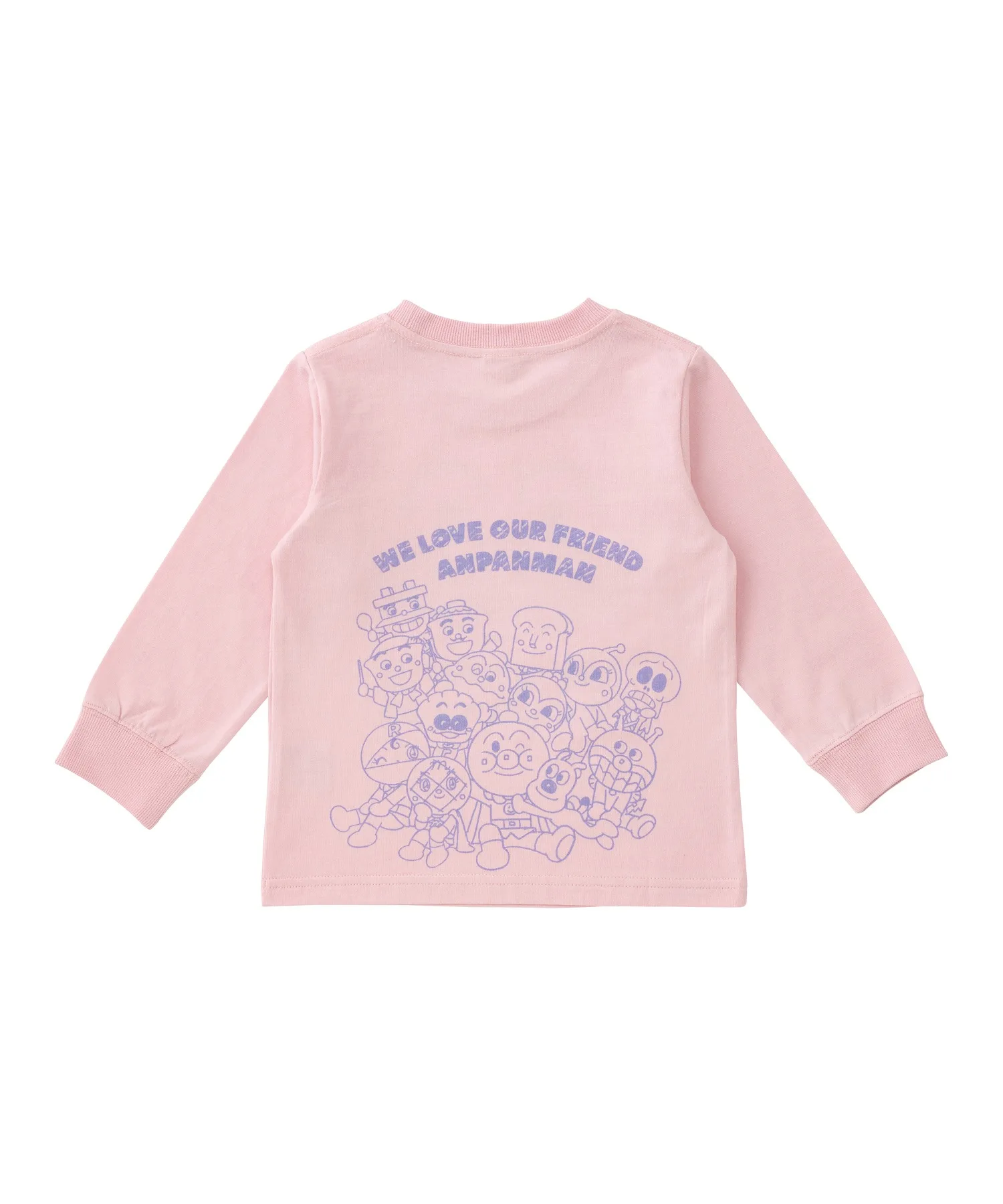 Детская футболка с длинными рукавами ANPANMAN KIDS COLLECTION розовая — фото 3