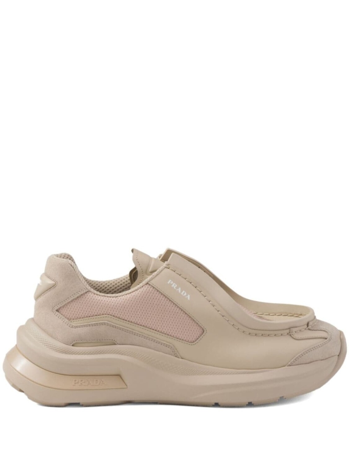 

Prada кроссовки Systeme из кожи, нейтральный цвет, Серый, Prada кроссовки Systeme из кожи, нейтральный цвет