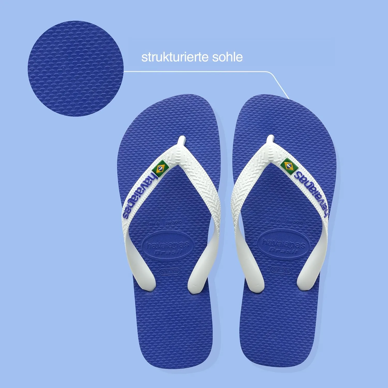 Шлепанцы Havaianas, синий — фото 4