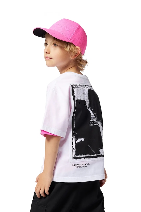 

Детская хлопковая футболка Marc Jacobs, белый