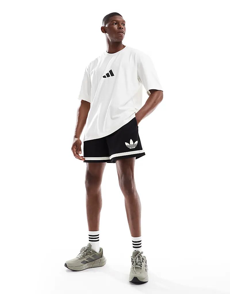 adidas Originals zne Свободная футболка белого цвета Adidas Performance — фото 2