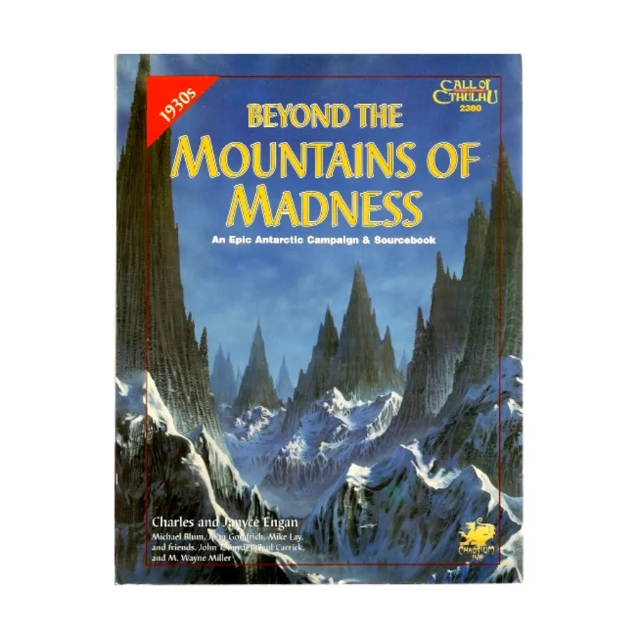 

Beyond the Mountains of Madness (1st Printing), Call of Cthulhu - Adventures & Modules (Chaosium 1st-5.5 Editions), твердый переплет