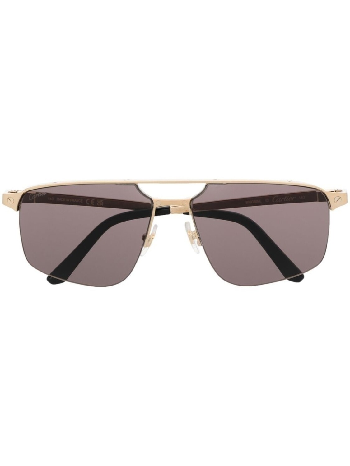 

Cartier Eyewear солнцезащитные очки-пилоты, золотистый