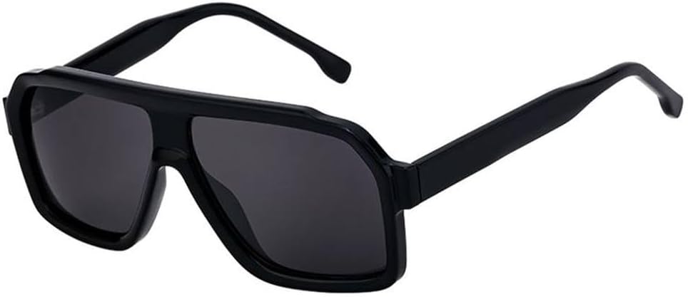 

Винтажные солнцезащитные очки в крупной оправе для мужчин и женщин, роскошные очки-щитки большого размера для мужчин, для использования на открытом воздухе, вождения, защита от УФ-излучения UV400, SUN4462 Generic, C1blackgray